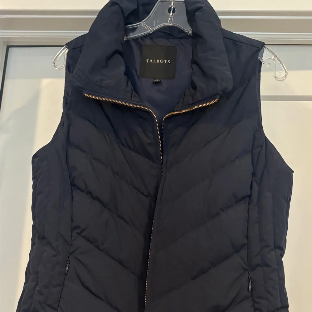 Talbots Women's Dark Quilted Vest - Picture 5 of 6